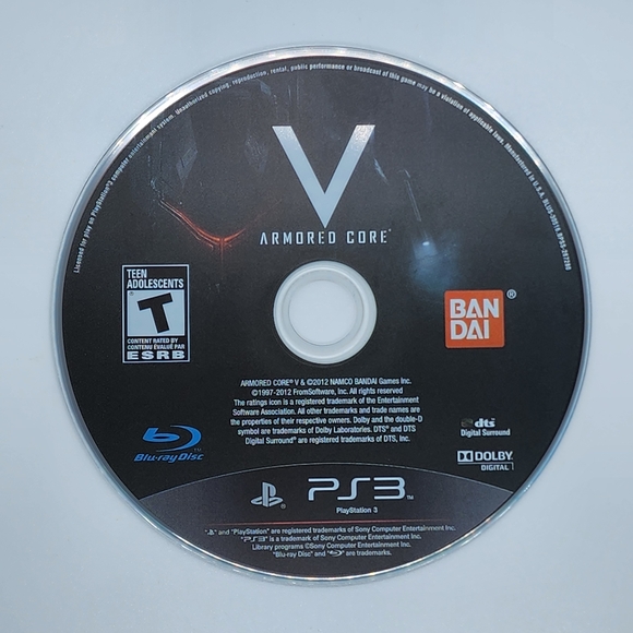 Armored Core V (Sony PlayStation 3, 2012) CIB Tested - Picture 11 of 16